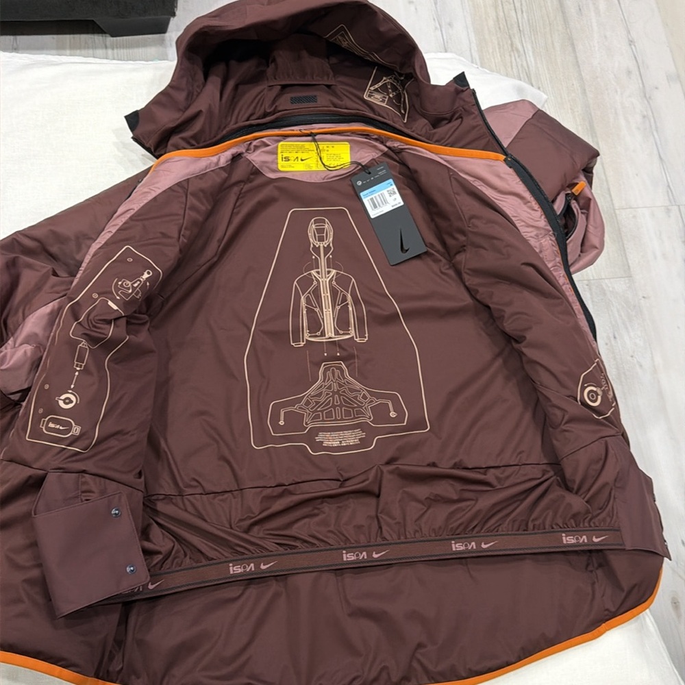 Men's Brown Jacket with Hood - Picture 7 of 14